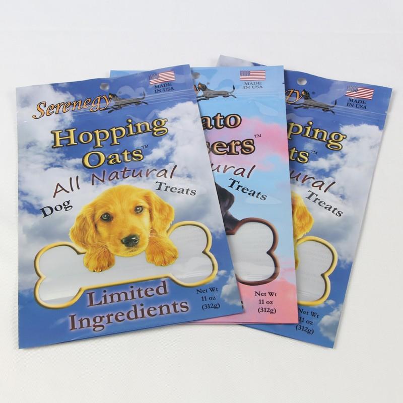 Pet Food Packaging Bag With Zipper Dog Food Bags