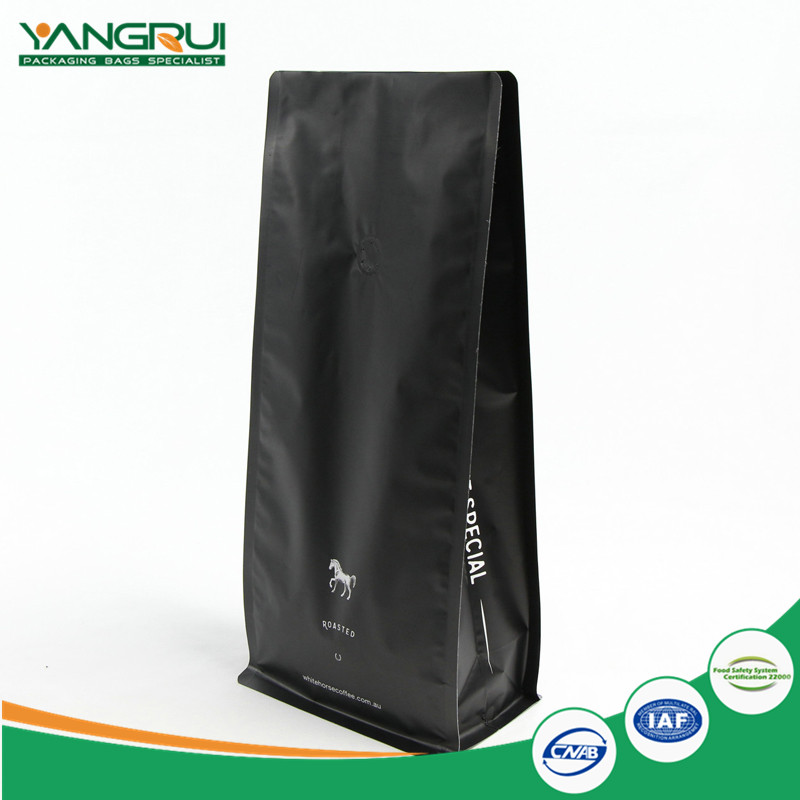 Aluminium Foil Coffee Bag With Valve 8 Side Sealed