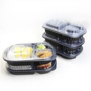 Disposable 3 Compartment Food Container