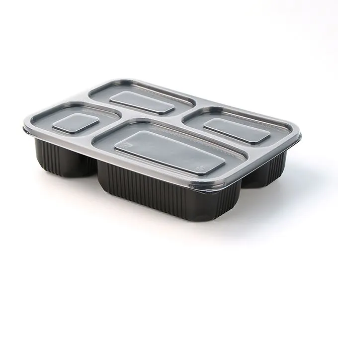 4 Compartments Food Containers