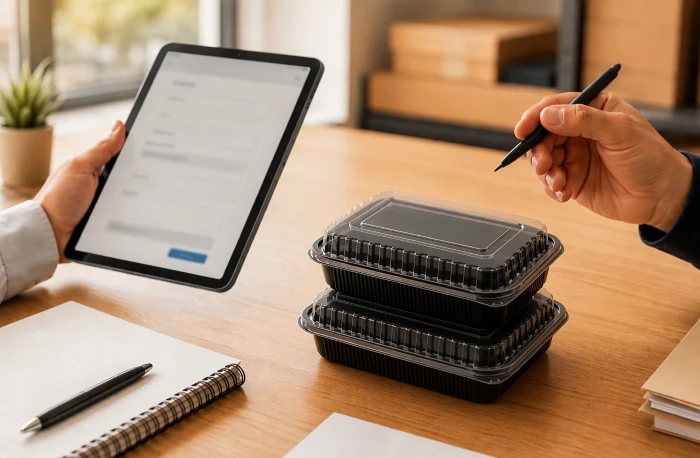 black and white to go containers. black and white to go containers.