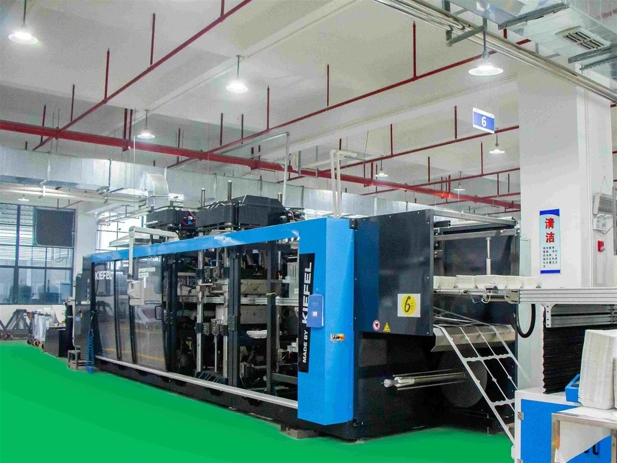 info-1-1 thermoforming production of clear PP vented lids