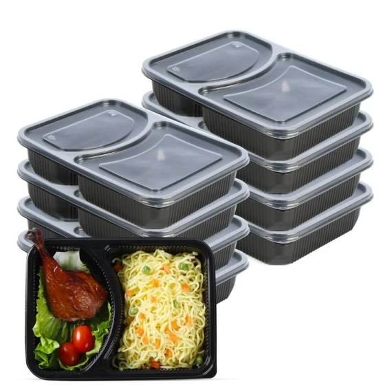 Plastic Food Prep Container With 2 Compartment Plastic Food Prep Container With 2 Compartment