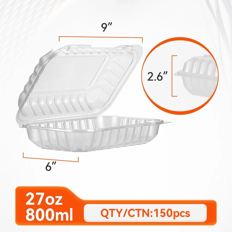 clear hinged food container clear hinged food container