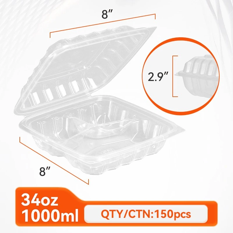 clear plastic food boxes
