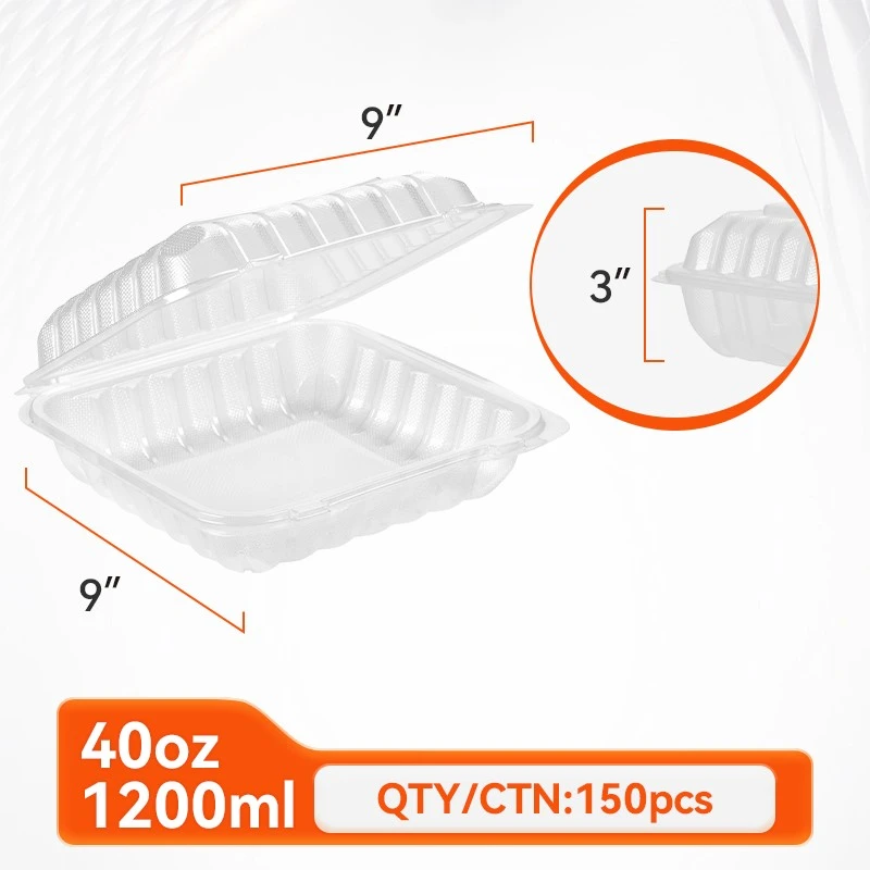 clear plastic food boxes