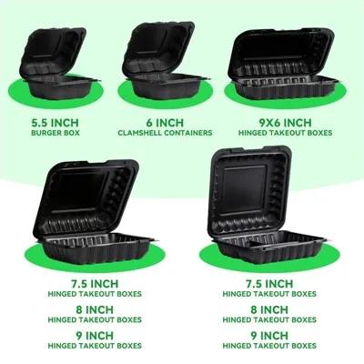 Hinged Plastic Containers Wholesale