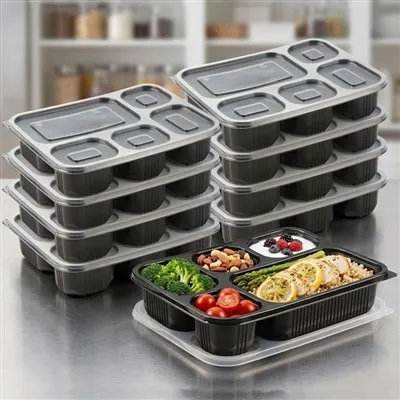 Plastic Food Compartment Trays